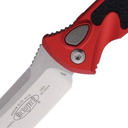 Microtech Auto Socom Elite Buttonlock Knife 160A10RD Premium EDC For Collectors And Tactical Enthusiasts by Microtech
