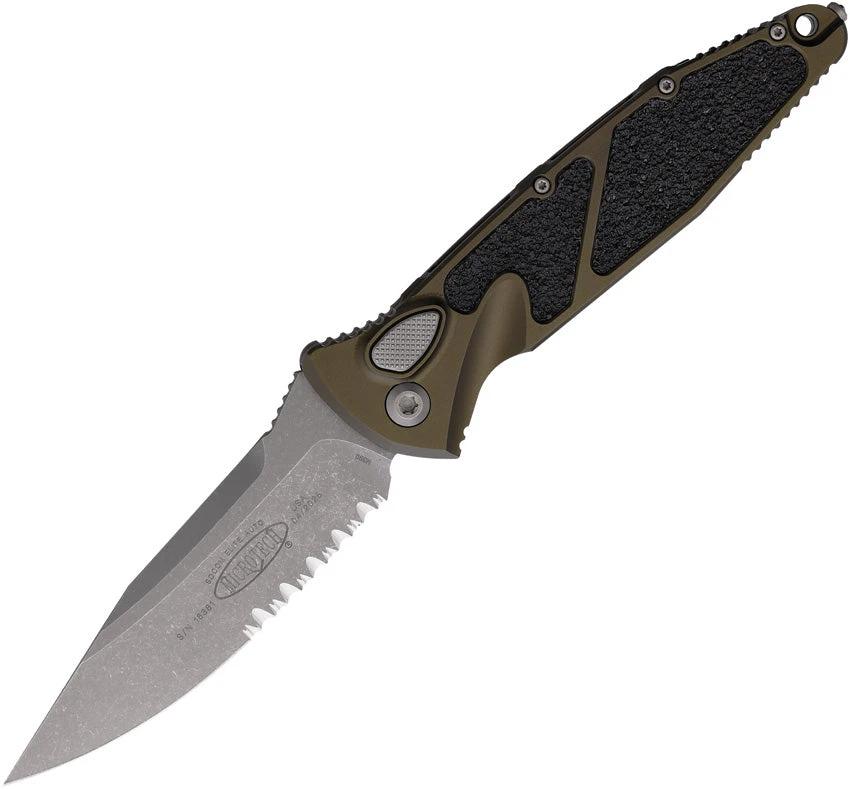 Microtech Auto Socom Elite Buttonlock Tactical Knife With 4 Inch Blade And Glass Breaker For Tactical Knife Enthusiasts