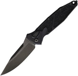 Microtech Socom Elite Buttonlock Automatic Knife for EDC Enthusiasts with DLC Black Handle and Glass Breaker by Microtech