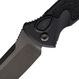 Microtech Socom Elite Buttonlock Automatic Knife for EDC Enthusiasts with DLC Black Handle and Glass Breaker by Microtech