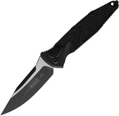 Microtech Auto Socom Elite Buttonlock Automatic Opening Tactical Knife With Premium Steel Blade Black Aluminum Handle by Microtech