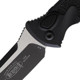 Microtech Auto Socom Elite Buttonlock Automatic Opening Tactical Knife With Premium Steel Blade Black Aluminum Handle by Microtech