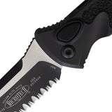Microtech Auto Socom Elite Buttonlock Tactical Knife Automatic Opening For EDC Enthusiasts Two Tone Serrated Blade by Microtech