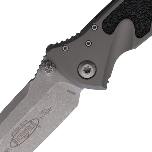 Microtech Socom Elite Linerlock AP 16110APNC Tactical EDC Knife With Apocalyptic Finish Tanto Blade by Microtech