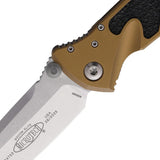 Microtech Socom Elite Linerlock Knife TE Tan Aluminum Handle 4In Tanto Blade Glass Breaker For Tactical EDC Enthusiasts by Microtech