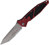 Microtech Socom Elite TE Linerlock Folding Knife For Tactical EDC Enthusiasts With Apocalyptic Finish Merlot Aluminum by Microtech