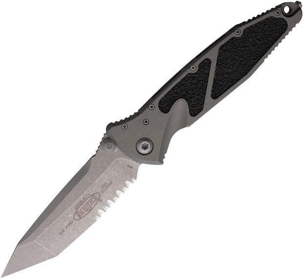 Microtech Socom Elite Tactical EDC Knife Linerlock AP 161 11APNC Apocalyptic Finish Serrated Tanto Glass Breaker by Microtech