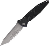 Microtech Socom Elite TE Linerlock AP Apocalyptic Finish Serrated Tactical Knife For EDC Enthusiasts by Microtech
