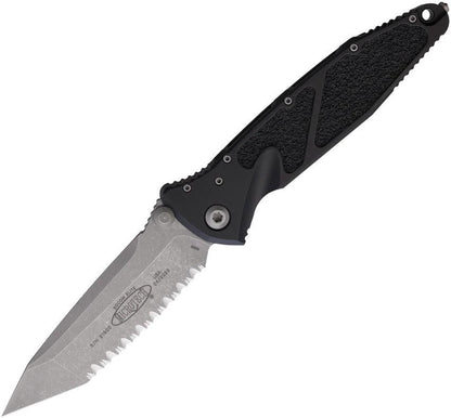 Microtech Socom Elite TE Linerlock AP Apocalyptic Finish Serrated Tactical Knife For EDC Enthusiasts by Microtech