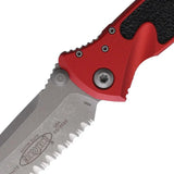 Microtech Socom Elite Linerlock Red 161-12APRD Serrated Tanto EDC Tactical Folding Knife by Microtech