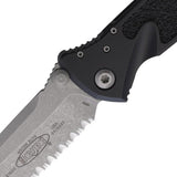 Microtech Socom Elite TE Linerlock AP Apocalyptic Finish Serrated Tactical Knife For EDC Enthusiasts by Microtech