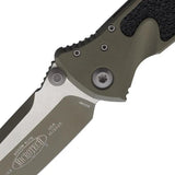 Microtech Socom Elite Linerlock Moss Green Cerakote Tanto 4in Blade for Tactical EDC Enthusiasts by Microtech
