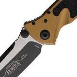 Microtech Socom Elite Linerlock Tactical Knife 4 Inch Blade Tan Handle Two Tone Blade for EDC Enthusiasts by Microtech