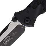Microtech Socom Elite Linerlock Automatic Knife 4 Inch Blade Black Aluminum Handle With Glass Breaker For Tactical Pros by Microtech