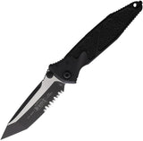 Microtech Socom Elite TE Linerlock Knife For Tactical Pros With Glass Breaker And Two Tone Premium Tanto Blade