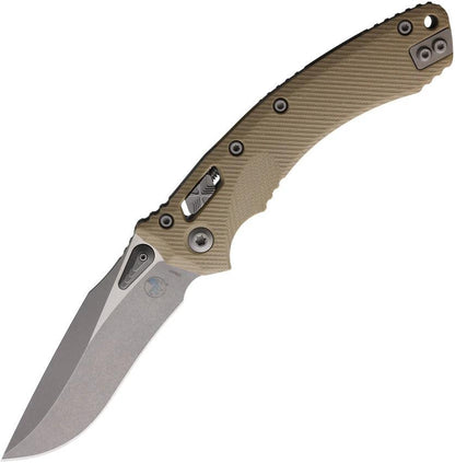 Microtech Amphibian SE Ram Lok Tan G10 Tactical EDC Knife With Apocalyptic Bohler M390MK Blade
