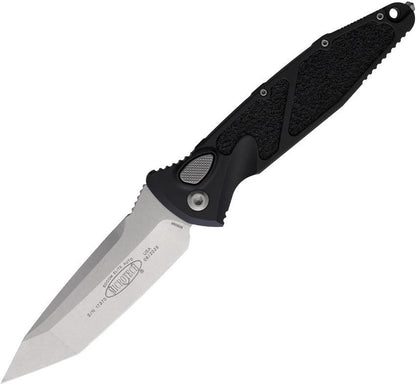Microtech Auto Socom Elite Buttonlock Tactical Knife For EDC Enthusiasts Automatic Opening 4in Stonewashed Tanto Blade