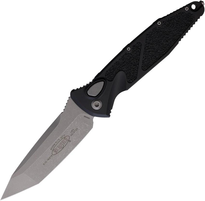 Microtech Auto Socom Elite Buttonlock Knife 161A10AP Apocalyptic M390 Blade For Tactical Knife Enthusiasts