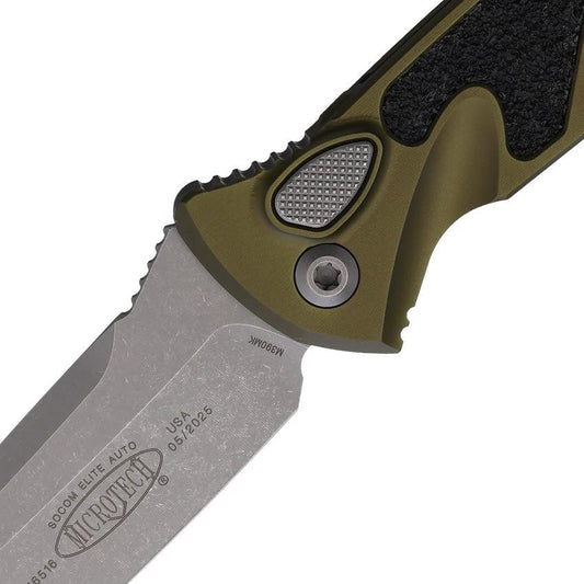 Microtech Auto Socom Elite Buttonlock Knife Automatic Opening M390 Tanto For Tactical Enthusiasts by Microtech