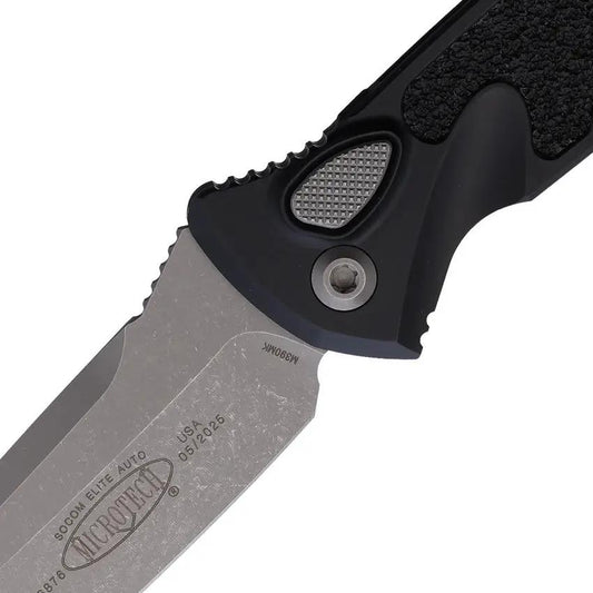Microtech Auto Socom Elite Buttonlock Knife 161A10AP Apocalyptic M390 Blade For Tactical Knife Enthusiasts by Microtech
