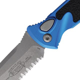 Microtech Socom Elite Auto Buttonlock Knife For Tactical EDC Fans With Apocalyptic Finish 4in Serrated Tanto Blade by Microtech