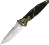 Microtech Auto Socom Elite Buttonlock Knife 161A11OD Automatic Opening OD Green Aluminum Handle for EDC Enthusiasts