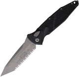 Microtech Socom Elite Auto Buttonlock Knife 4 Inch M390 Tanto Blade Black Aluminum Handle Tactical EDC by Microtech