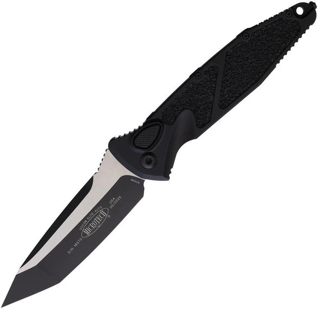 Microtech Socom Elite Buttonlock Automatic Knife With M390 Blade And Two Tone Handle For Tactical Enthusiasts