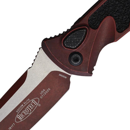 Microtech Auto Socom Elite Buttonlock Knife Automatic Opening For EDC Enthusiasts Premium Two Tone Steel Tanto by Microtech