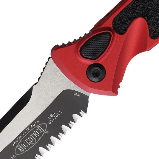 Microtech Auto Socom Elite Buttonlock Folding Knife Automatic Opening For Tactical EDC Enthusiasts by Microtech