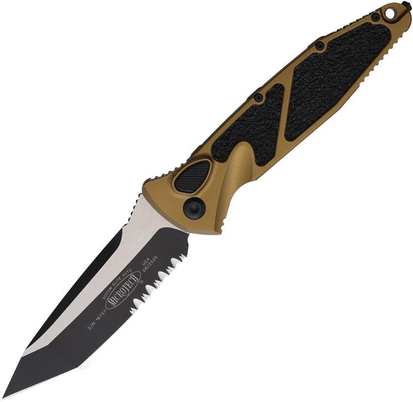 Microtech Auto Socom Elite Buttonlock Knife For Tactical EDC 161A-2TA M390 Blade by Microtech