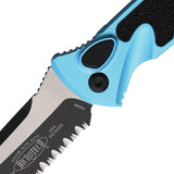 Microtech Socom Elite Auto Knife Buttonlock 161A2TQ With Turquoise Aluminum Handle M390 Tanto Blade For Tactical Fans by Microtech