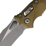 Microtech Amphibian Knife Ram Lok OD Green Handle With Apocalyptic M390 Finish For Tactical EDC Enthusiasts by Microtech