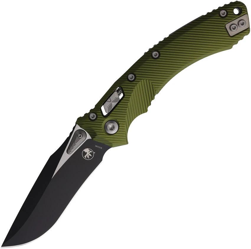 Microtech Amphibian SE Ram-Lok Knife OD Green Aluminum Handle With 4-Inch M390 Blade EDC Friendly by Microtech