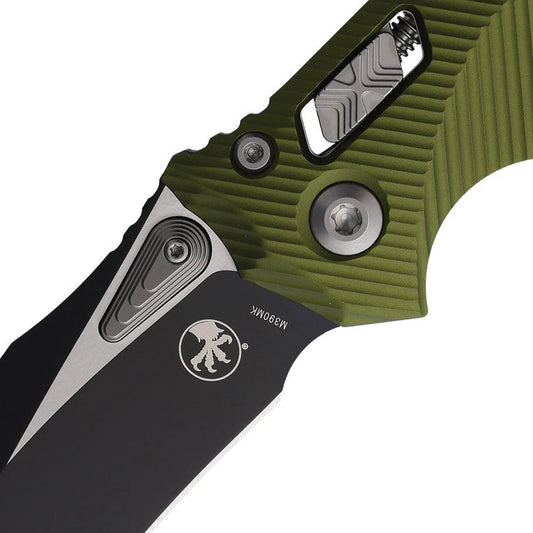 Microtech Amphibian SE Ram-Lok Knife OD Green Aluminum Handle With 4-Inch M390 Blade EDC Friendly by Microtech