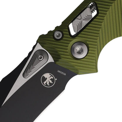 Microtech Amphibian SE Ram-Lok Knife OD Green Aluminum Handle With 4-Inch M390 Blade EDC Friendly by Microtech