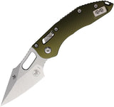Microtech Stitch S E Ram Lok Knife 3.75 Inch Bohler M390 Blade OD Green Fluted Aluminum Handle For EDC Enthusiasts by Microtech