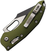 Microtech Stitch S E Ramlok OD Green Aluminum Knife With Partial Serrated Bohler M390MK Blade For EDC Enthusiasts by Microtech