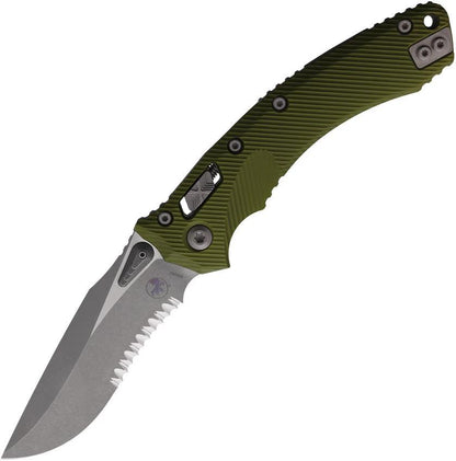 Microtech Amphibian SE Ram-Lok Tactical Knife With Apocalyptic Finish M390 Serrated For EDC Enthusiasts by Microtech