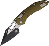 Microtech Stitch S E Ram Lok OD Aluminum EDC Knife With Bohler M390MK Blade 5in Closed OD Green