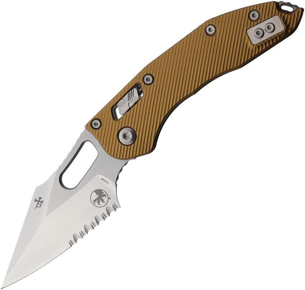 Microtech Stitch SE Ram Lok 169RL11FLTA Tan G10 3.75in M390MK Blade EDC Tactical Knife