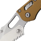 Microtech Stitch SE Ram Lok 169RL11FLTA Tan G10 3.75in M390MK Blade EDC Tactical Knife by Microtech