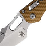 Microtech Stitch SE Ram Lok Knife Tan Fluted Aluminum Handle 3.75 Inch M390 EDC Enthusiasts by Microtech