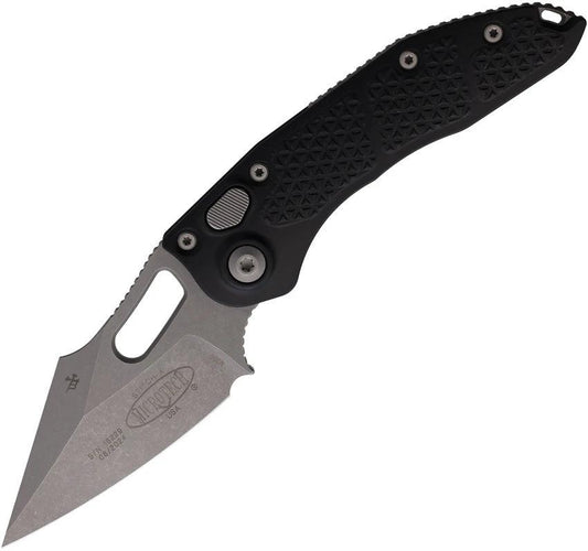 Microtech Auto Stitch SE Button Lock Knife Wharncliffe Blade Premium Apocalyptic Finish For Tactical Enthusiasts