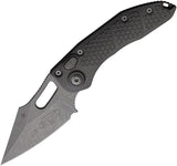 Microtech Auto Stitch Tactical Knife Automatic Opening Gray Aluminum Handle Wharncliffe Blade