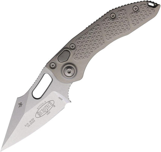 Microtech Auto Stitch S E Button Lock Knife Automatic Opening 5 Inch Closed M390 Blade Pocket Clip EDC Enthusiasts