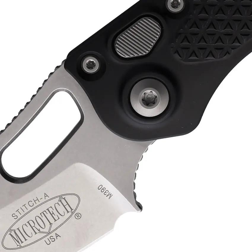 Microtech Auto Stitch SE Button Lock Knife Automatic Opening For Tactical EDC Enthusiasts by Microtech