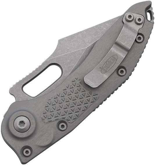 Microtech Auto Stitch S E Button Lock Knife Automatic Opening 3.75in Wharncliffe Blade For Tactical And EDC Enthusiasts by Microtech
