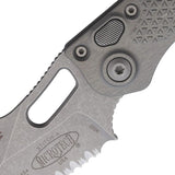 Microtech Auto Stitch S E Button Lock Knife Automatic Opening 3.75in Wharncliffe Blade For Tactical And EDC Enthusiasts by Microtech