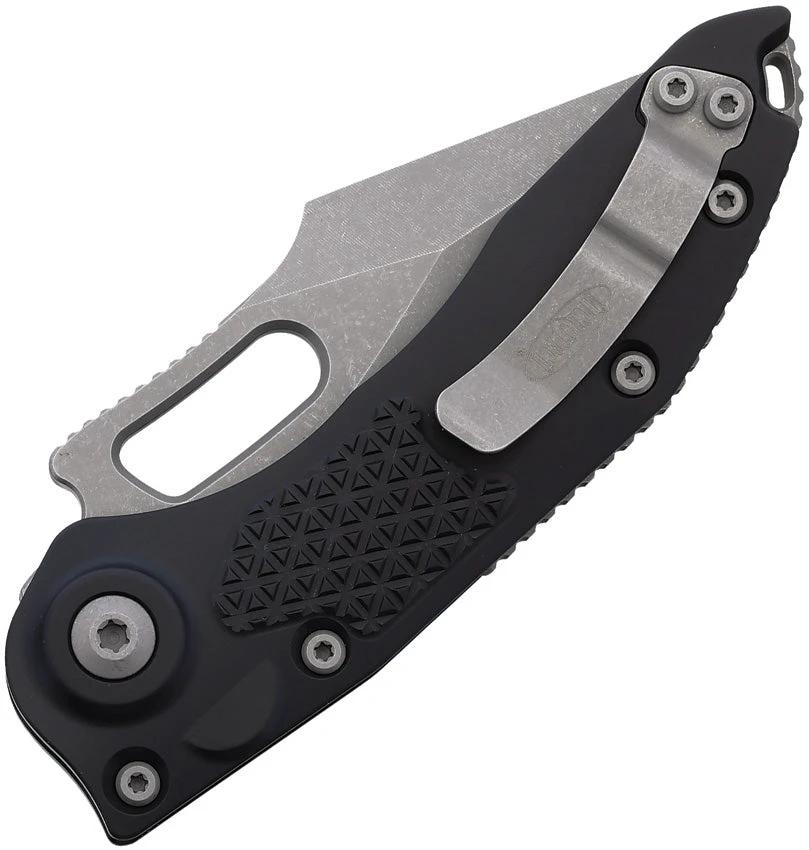 Microtech Auto Stitch SE Button Lock Knife Automatic Opening 5in Closed Wharncliffe Serrated Blade For EDC Enthusiasts by Microtech
